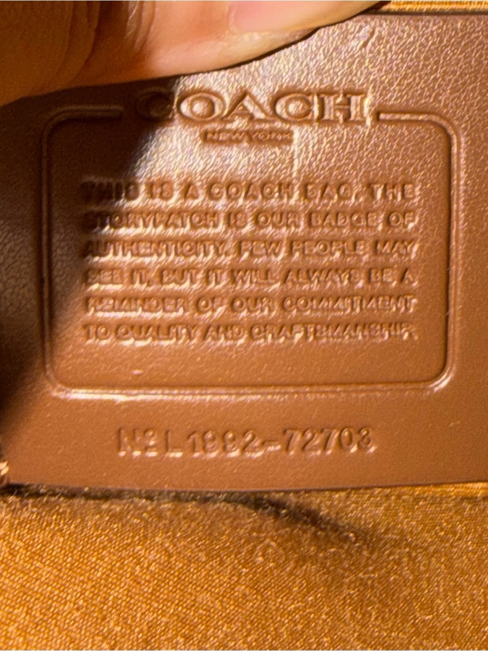 Coach Jes Light Saddle Brown Messenger Bag - Picture 12 of 13